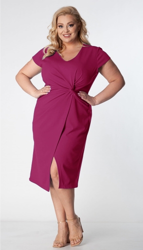 Sukienka Klara Plus Size Tuszująca okolice talii 46-52 