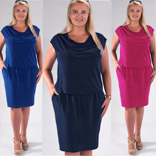 WYSZCZUPLAJĄCA sukienka PLUS SIZE 44 do 54 tu 54